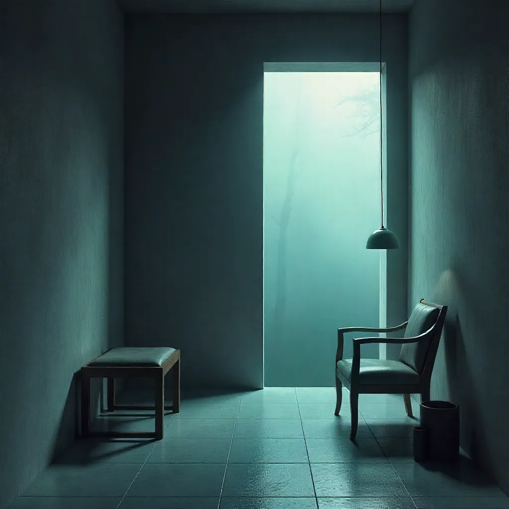 Peaceful minimalist bedroom design